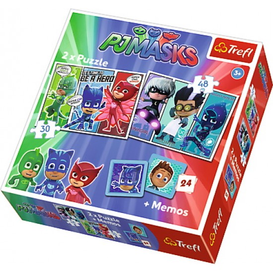 Puzzle 2in1 Eroi in Pijama Trefl 90710