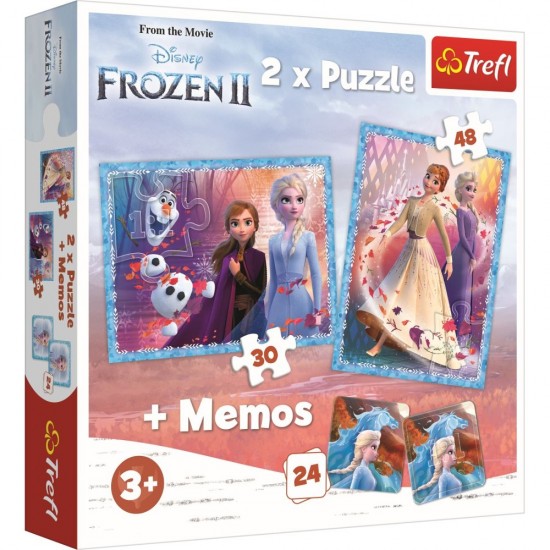 Puzzle Trefl 2in1 memo Frozen II 90814