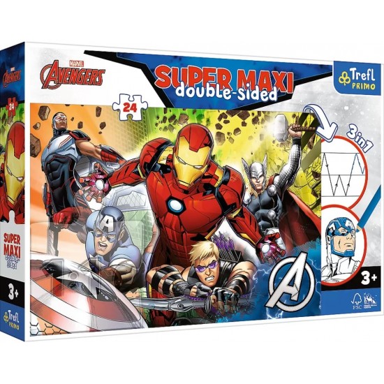 Trefl puzzle 24 piese Maxi Marvel Razbunatorii 41007