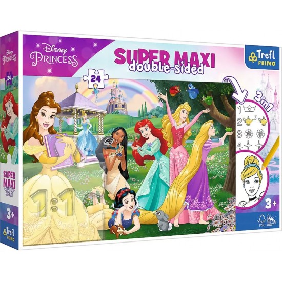 Trefl puzzle 24 piese Maxi Printesele Disney Fericite 41008