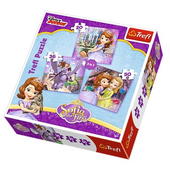 Trefl puzzle 3in1 Sofia