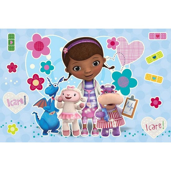 Puzzle fosforescent doctorita plusica 15 pcs