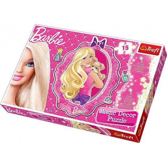 Puzzle fosforescent barbie 15 pcs