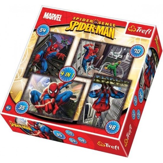 Puzzle 4 in 1 Spiderman