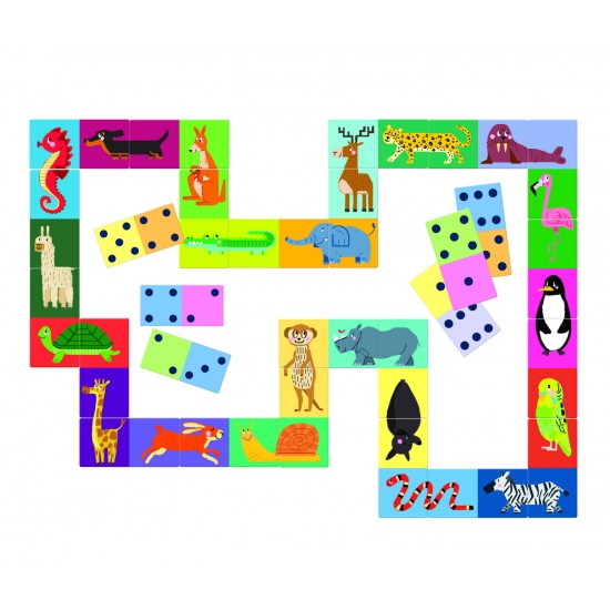 Domino animalute numere Clementoni 50360