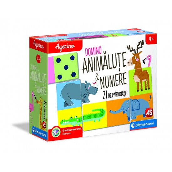 Domino animalute numere Clementoni 50360