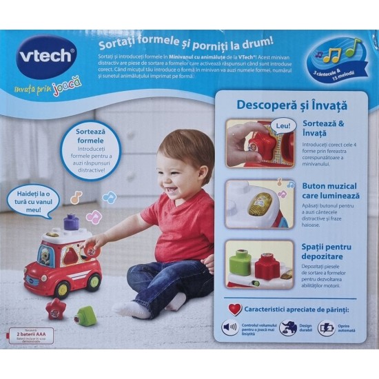 Minivan interactiv cu animalute in limba romana Vtech 537412
