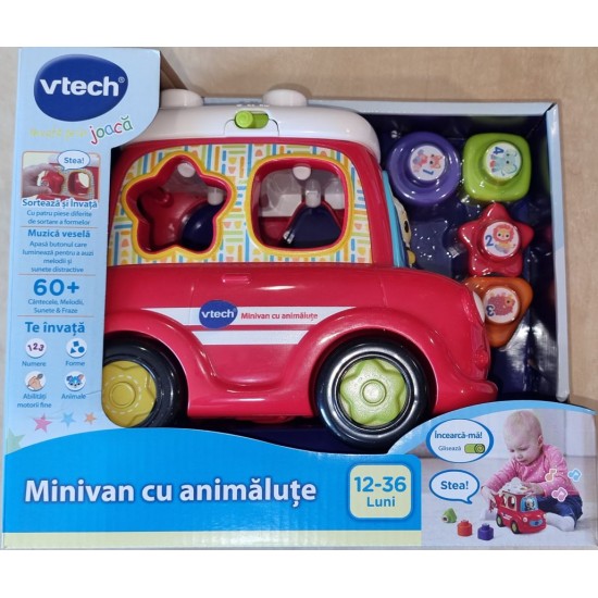 Minivan interactiv cu animalute in limba romana Vtech 537412