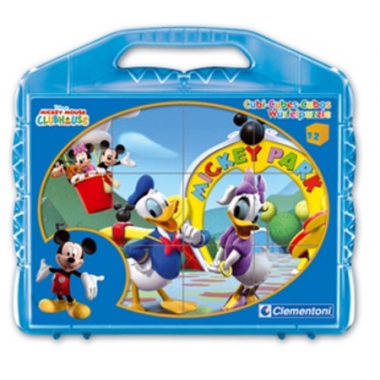 Puzzle 12 cuburi Mickey 41130