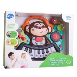 Pianina bebe DJ cu lumini sunete si microfon Hola 3137