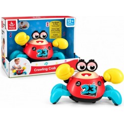 Jucarie interactiva crab cu muzica si lumini HE9972
