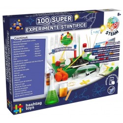 Set 100 super experimente stiintifice Hashtag-toys HT052187