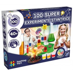 Set 100 super experimente stiintifice Hashtag-toys HT052187