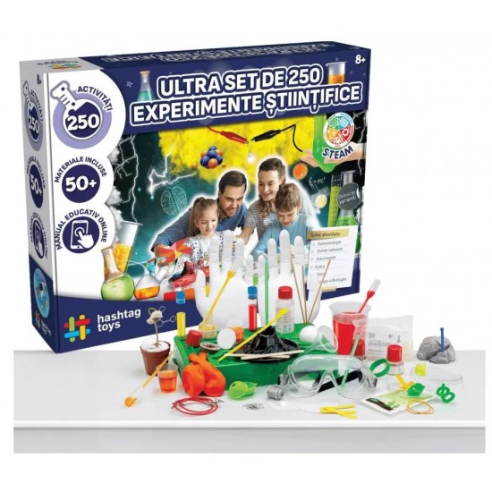Set 250 de experimente stiintifice Hashtag-toys HT052194