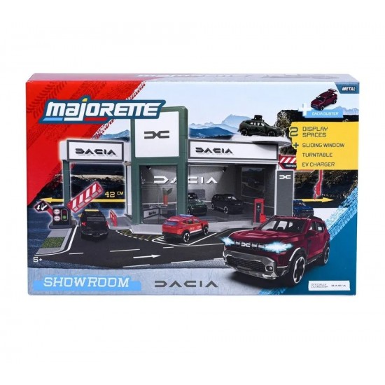 MAJORETTE Set showroom auto DACIA cu masinuta inclusa DACIA DUSTER, scara 1 la 64, 8502106000SRO