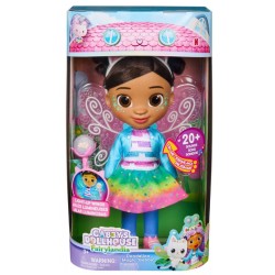 Gabbys Dollhouse Fairylandia Magia papadiei - Papusa Gabby interactiva, 33cm
