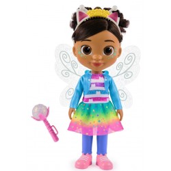 Gabbys Dollhouse Fairylandia Magia papadiei - Papusa Gabby interactiva, 33cm