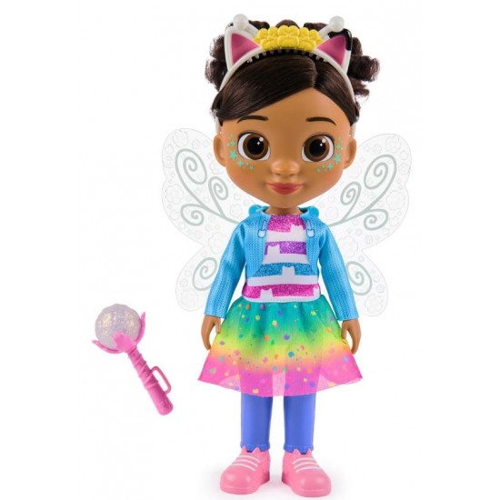 Gabbys Dollhouse Fairylandia Magia papadiei - Papusa Gabby interactiva, 33cm