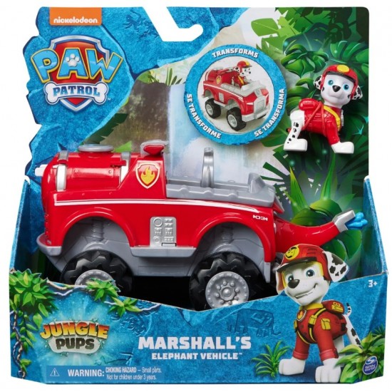 Patrula Catelusilor - set figurina Marshall si vehicul elefant, 6067759