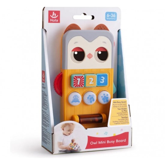 Hola Mini tablita educativa bufnita cu muzica si lumini HE8951